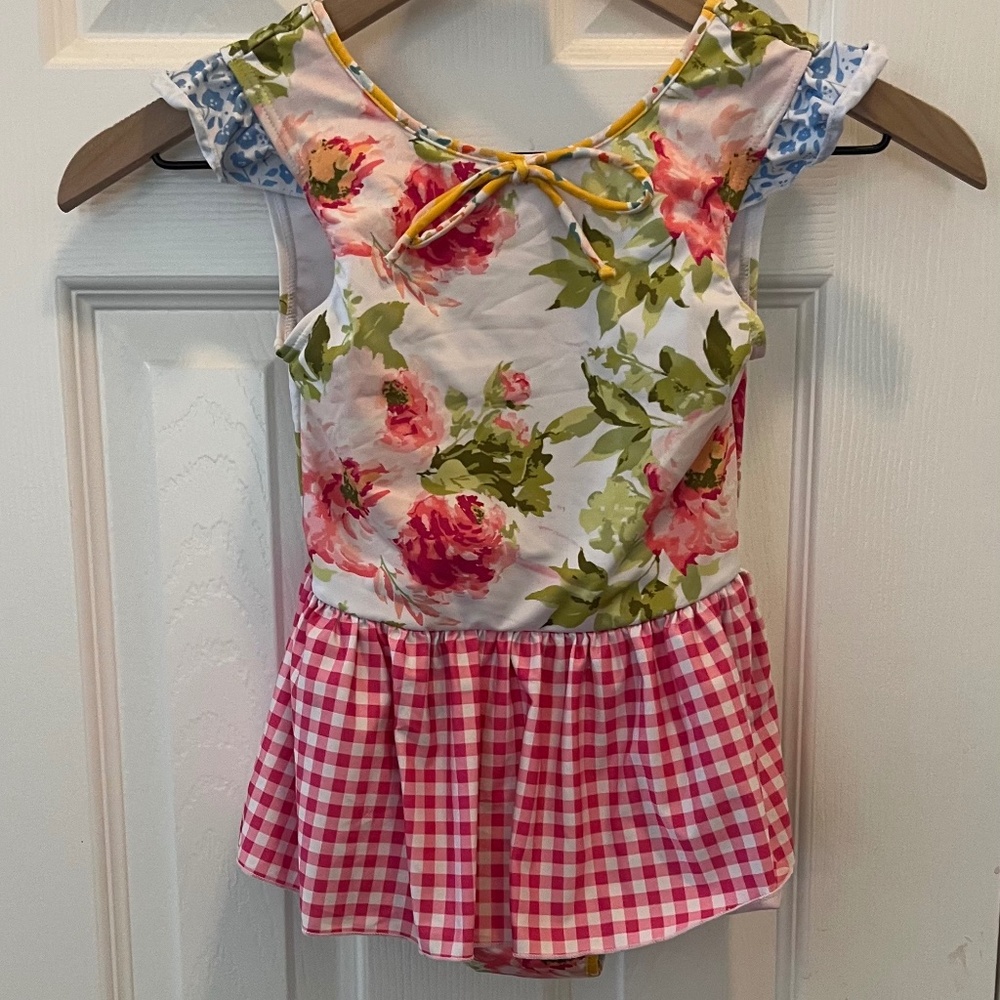 Sweet Honey 6Y floral skirted leotard